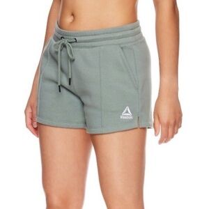 Reebok Women's Sage Green Athletic Fleece Shorts